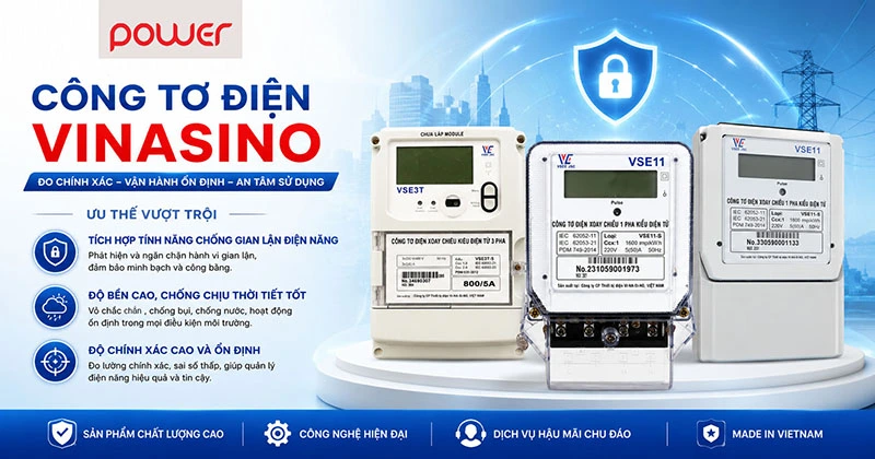 Ví sao nên chọn Công Tơ Điện Vinasino